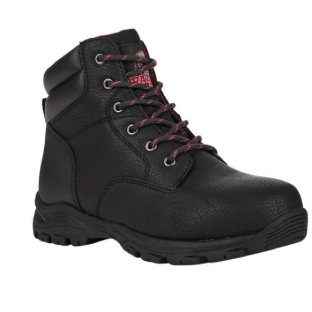 💜 Brahma Women's Bevel 6" Steel Toe Work Boots Size:9.5